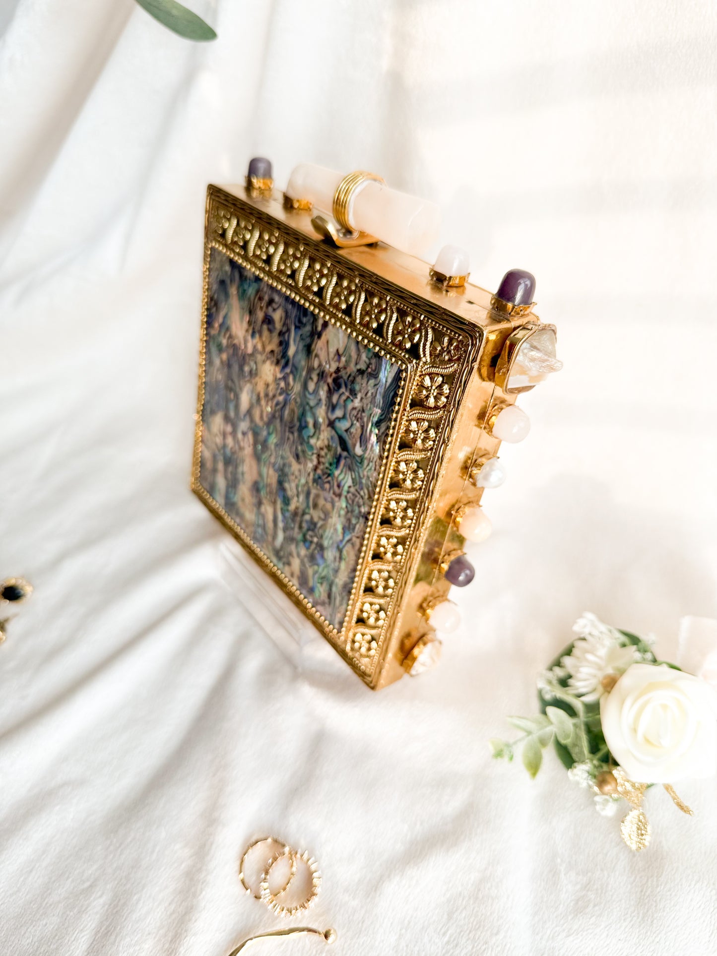 Precious MOP Square Clutch