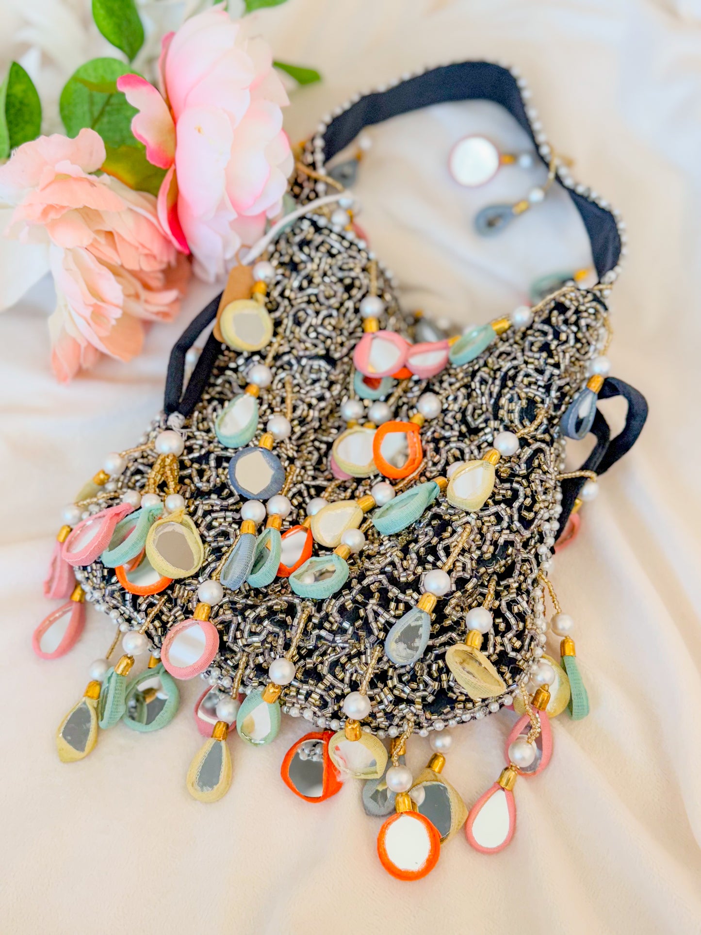 Pastel Mirror Potli Bag