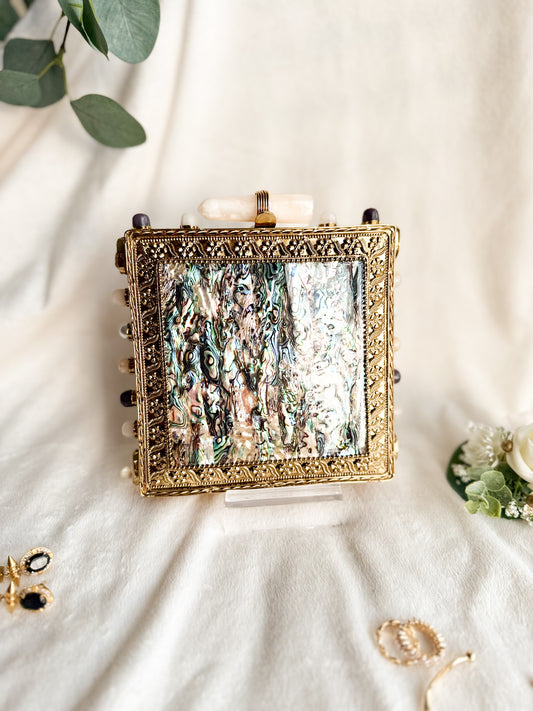 Precious MOP Square Clutch