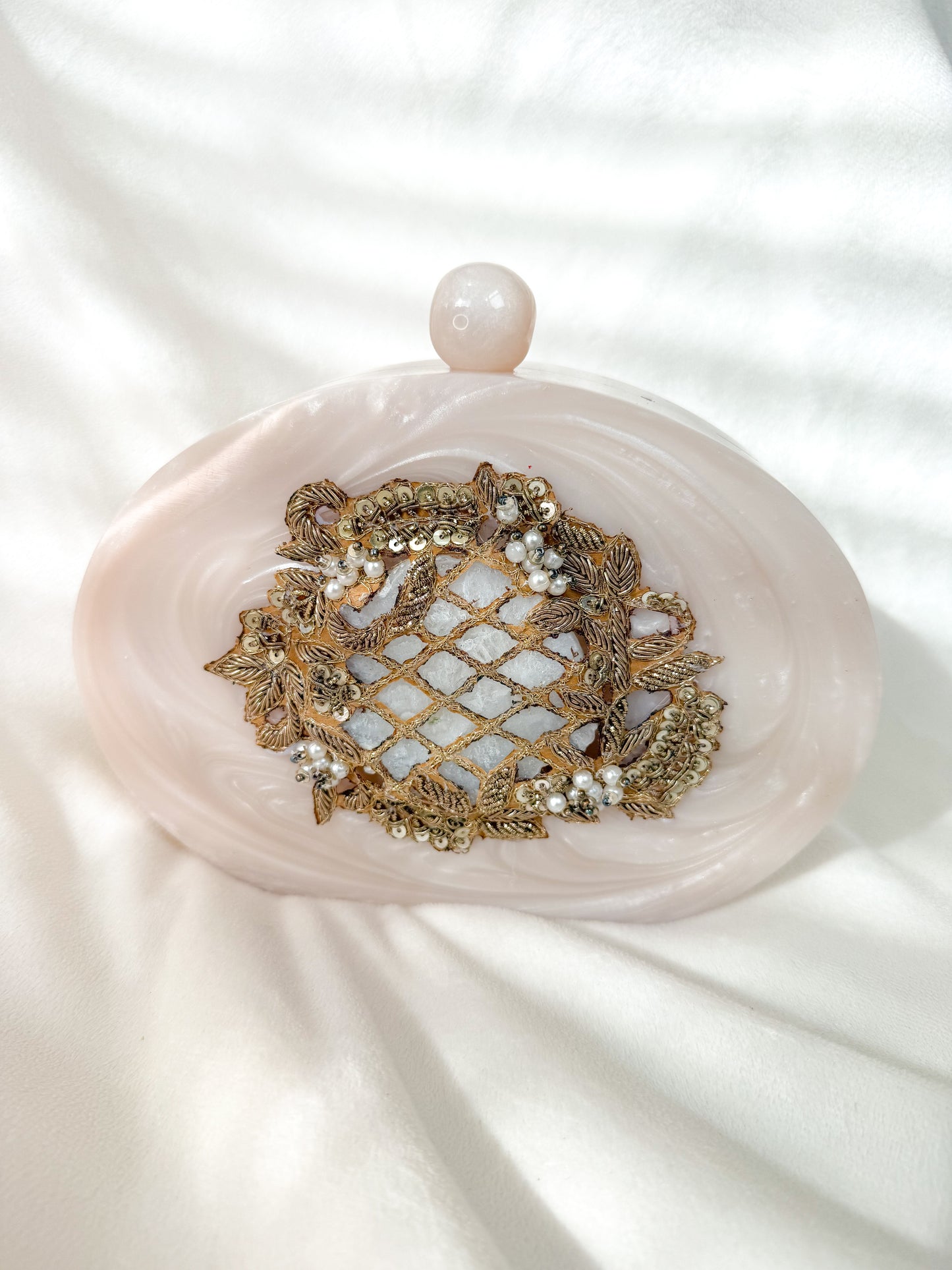 Oval Resin Clutch