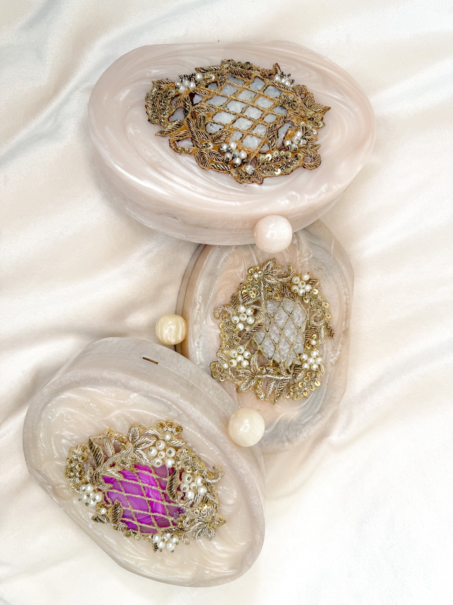 Oval Resin Clutch