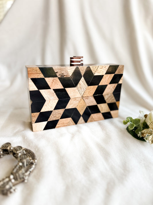 Tessera Wooden Clutch
