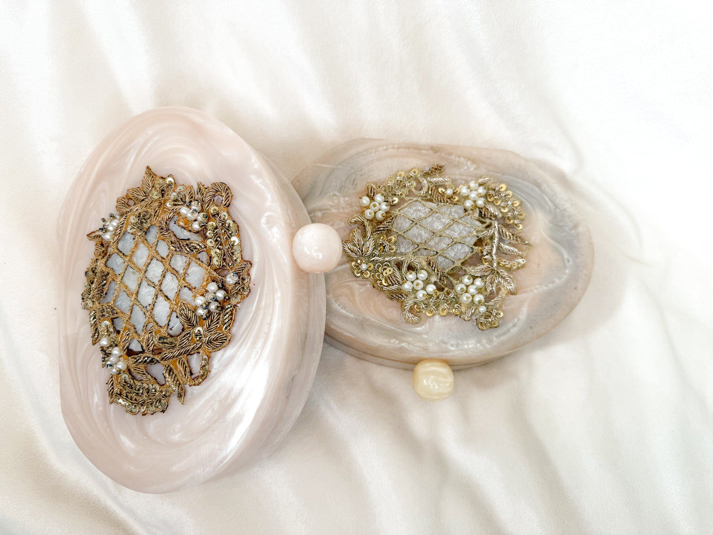 Oval Resin Clutch