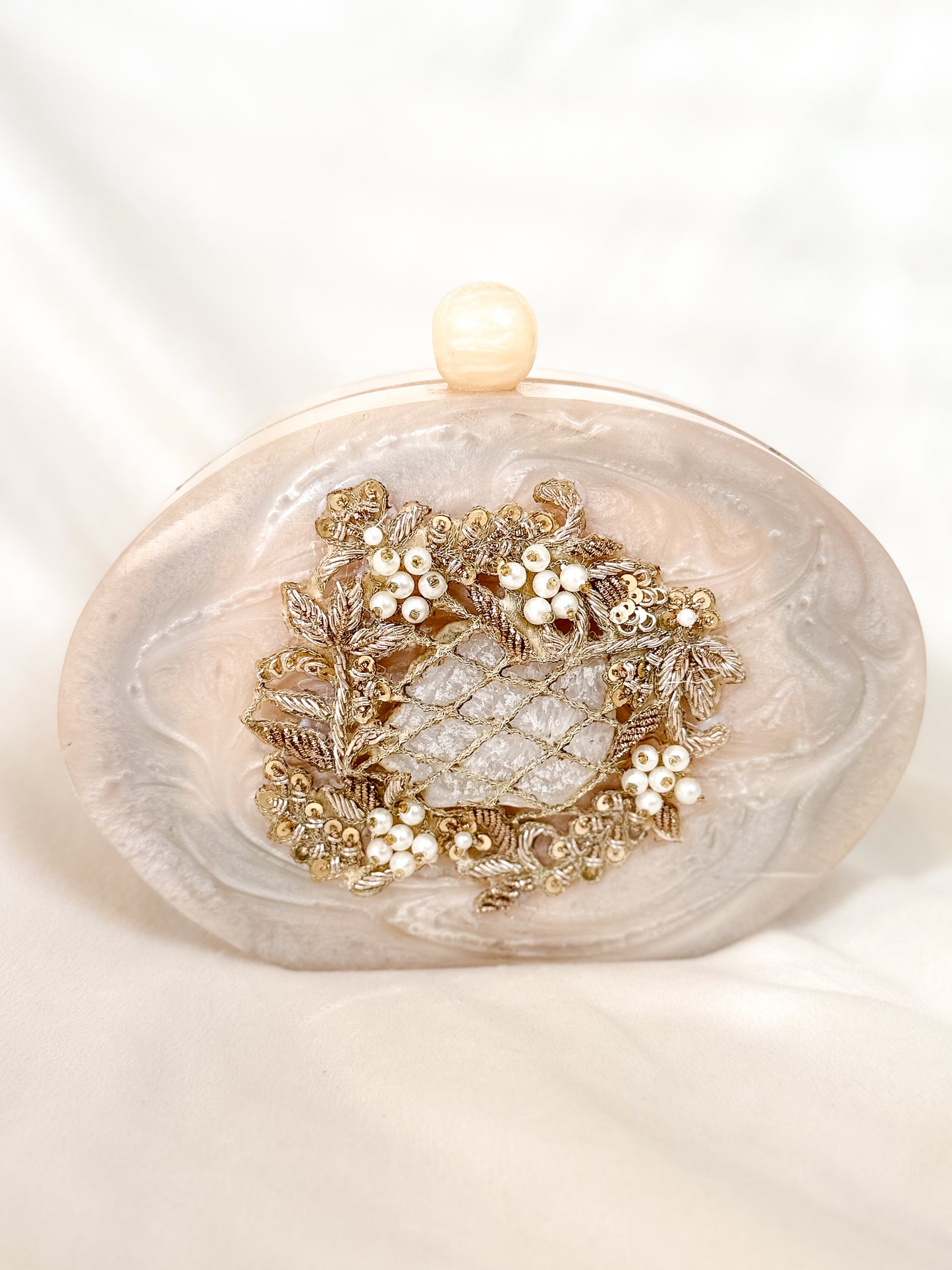 Oval Resin Clutch