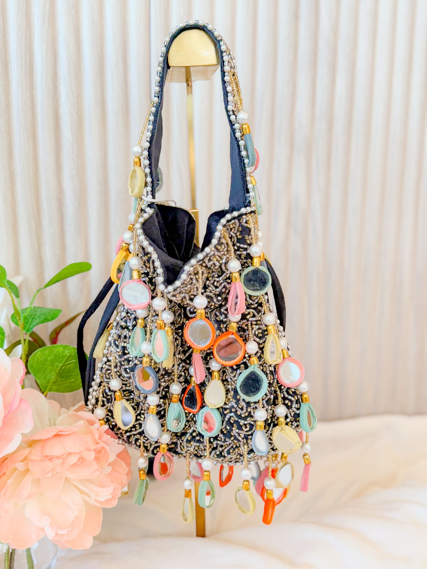 Pastel Mirror Potli Bag