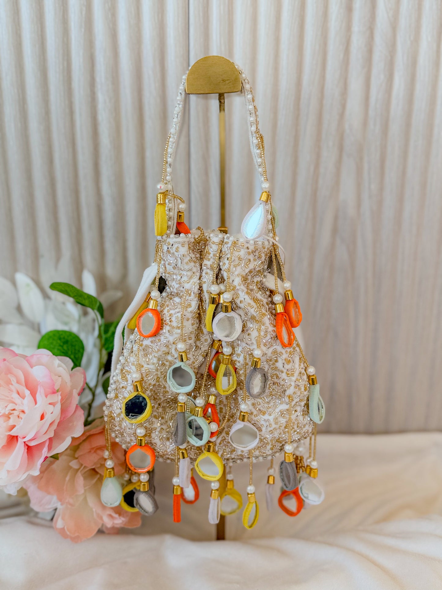 Pastel Mirror Potli Bag
