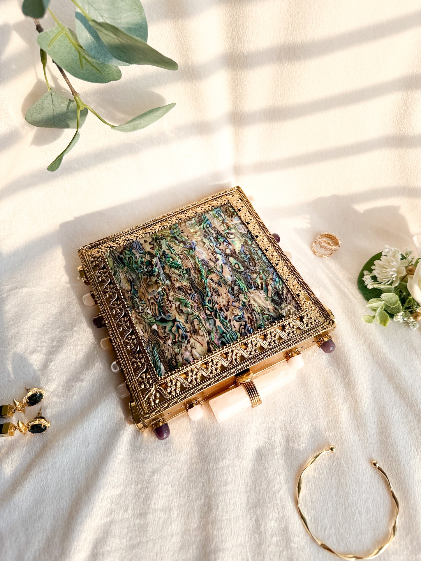 Precious MOP Square Clutch