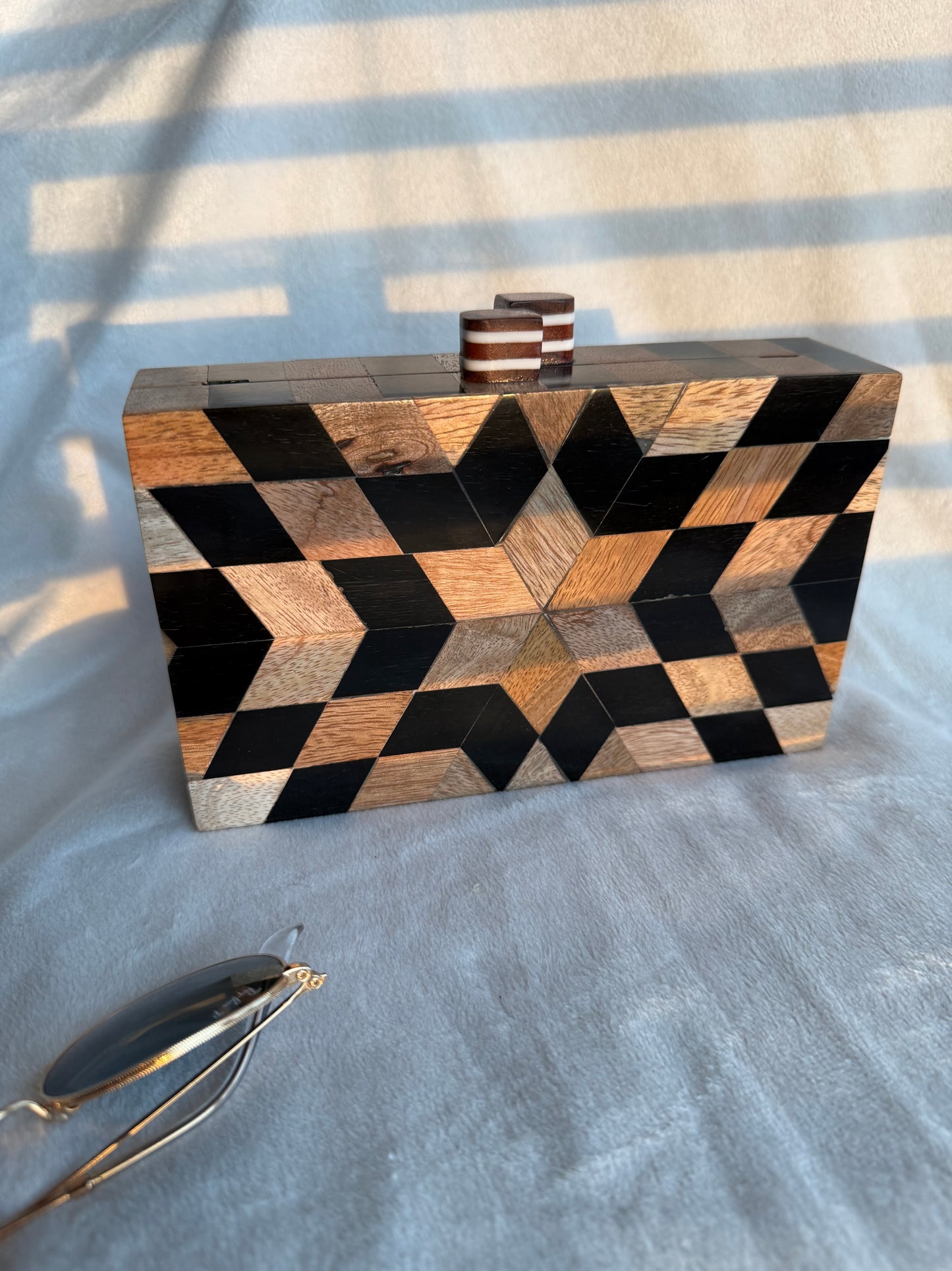Tessera Wooden Clutch