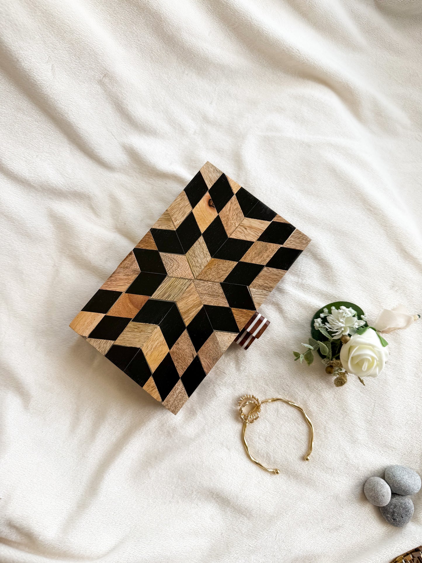 Tessera Wooden Clutch