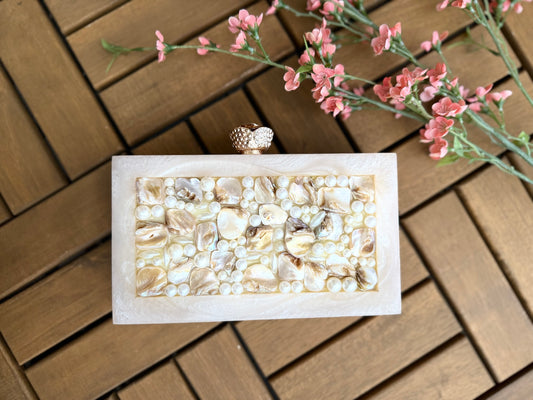 Pearly Resin Clutch