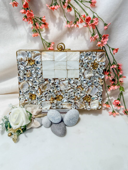 Diamond Diva MOP Clutch