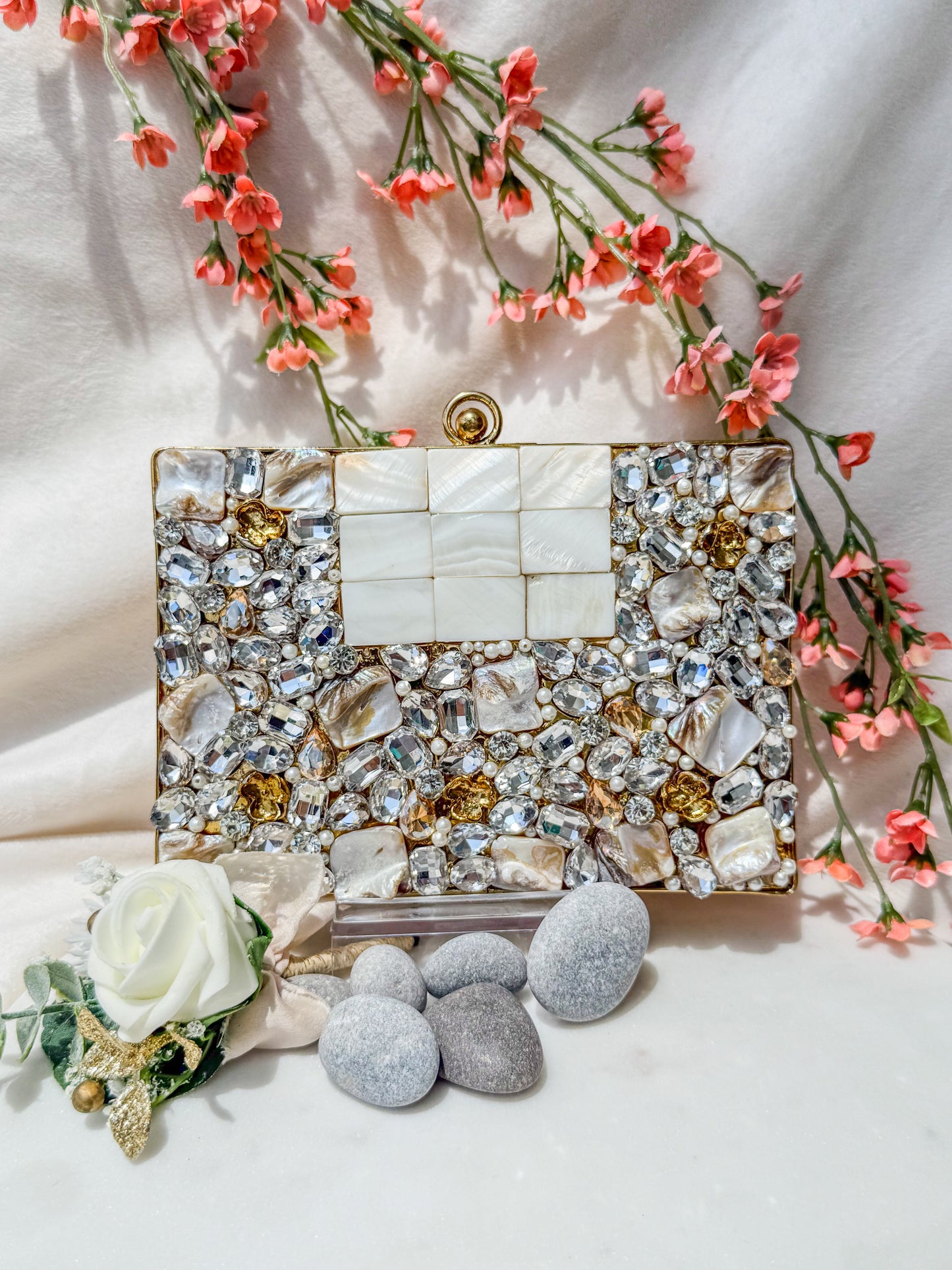 Diamond Diva MOP Clutch